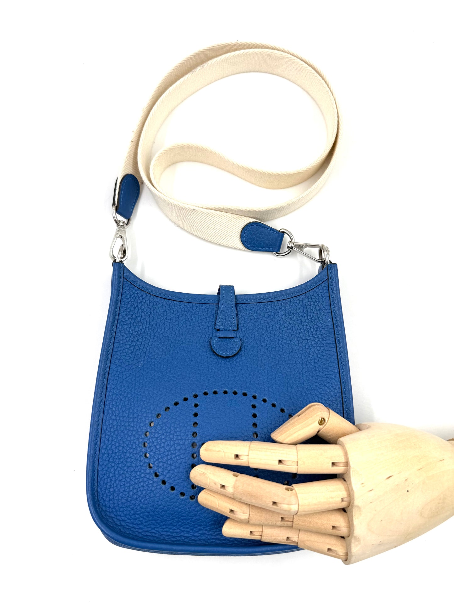 HERMÈS Evelyne 16 Royal Blue Clemence PHW