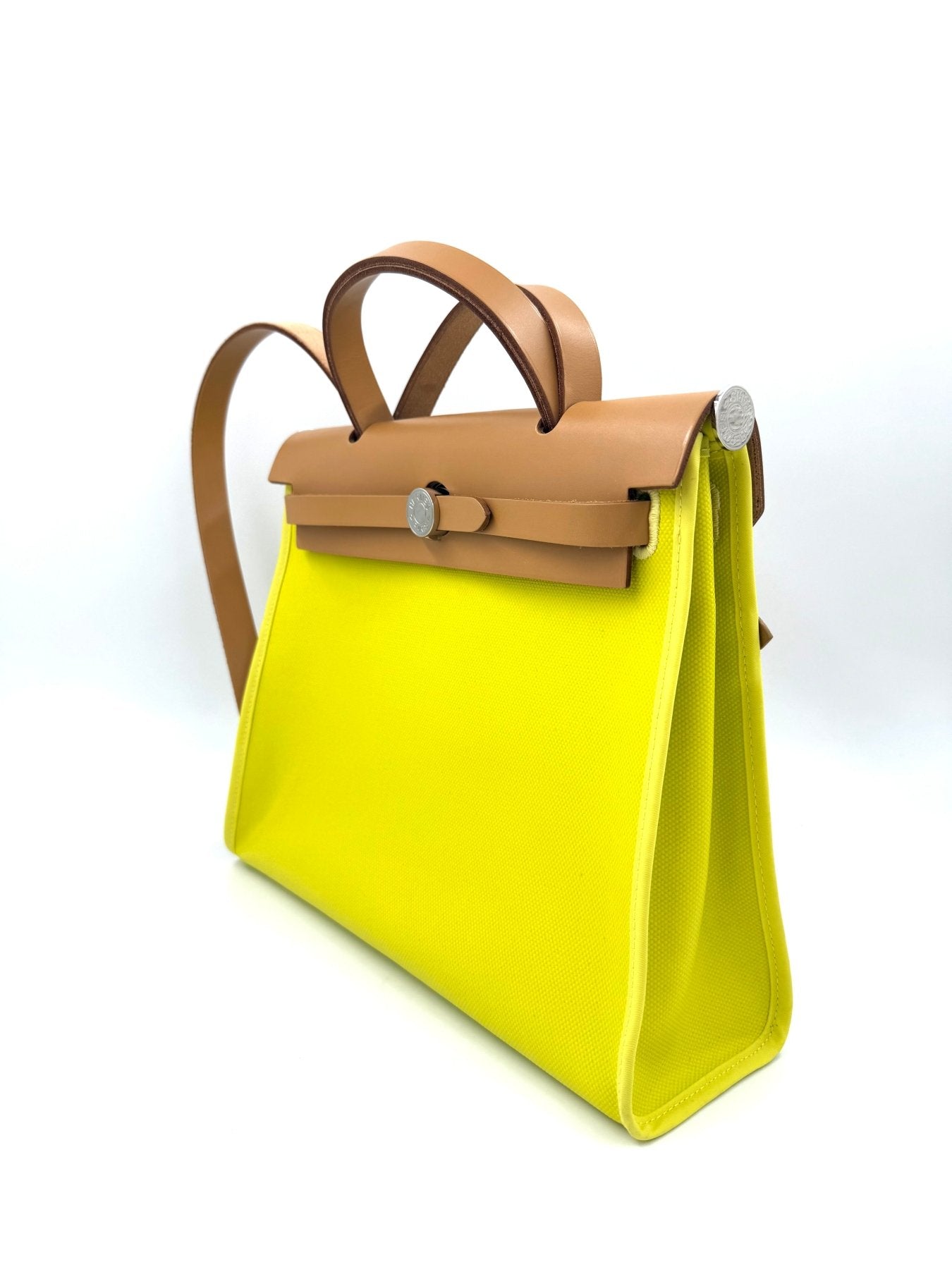 HERMÈS Herbag 31 Lime - Clutch & Macarons - Stempel U; 2022 - Clutch & Macarons -