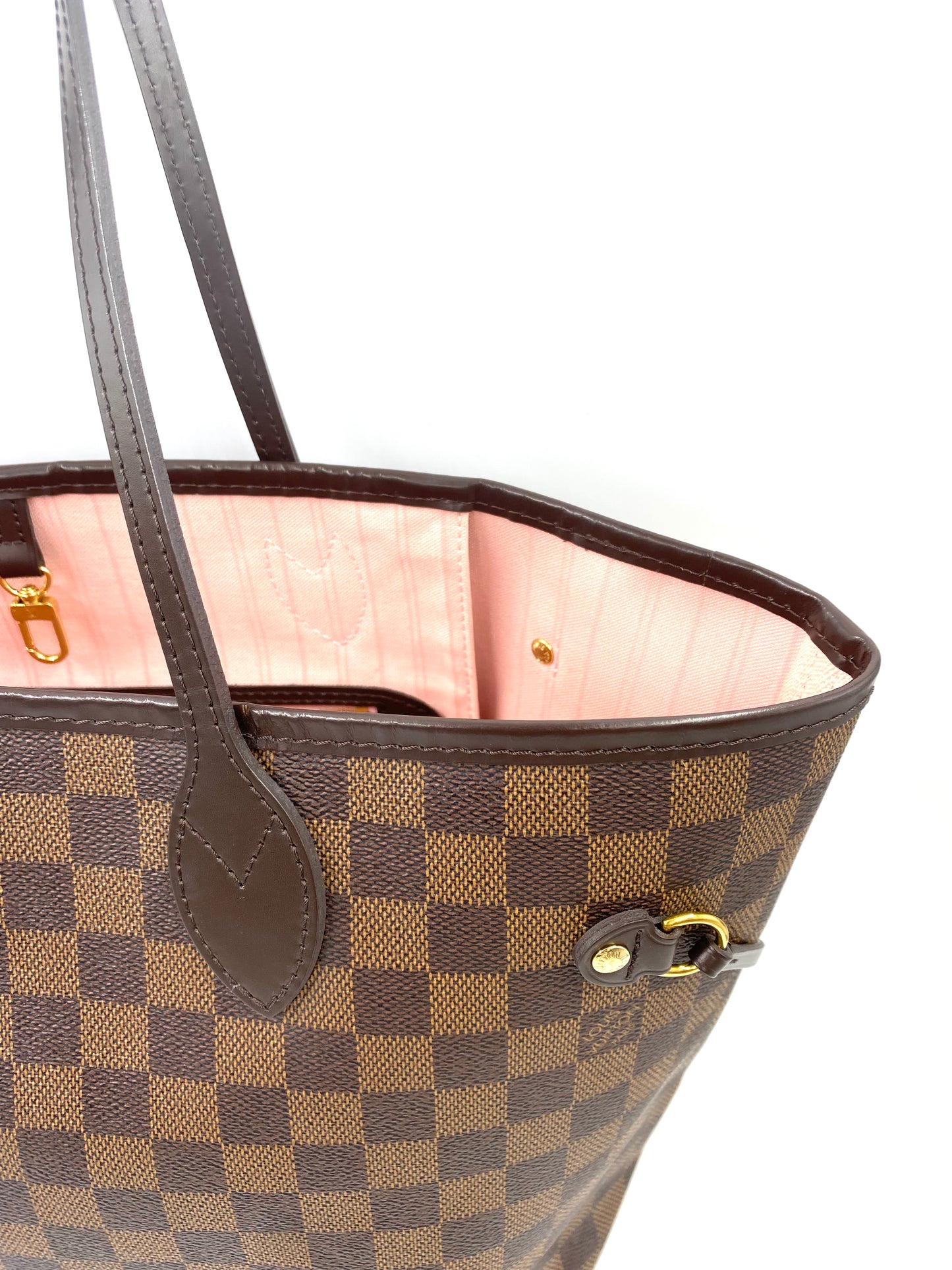 LOUIS VUITTON Neverfull MM mit Pochette Damier ebene