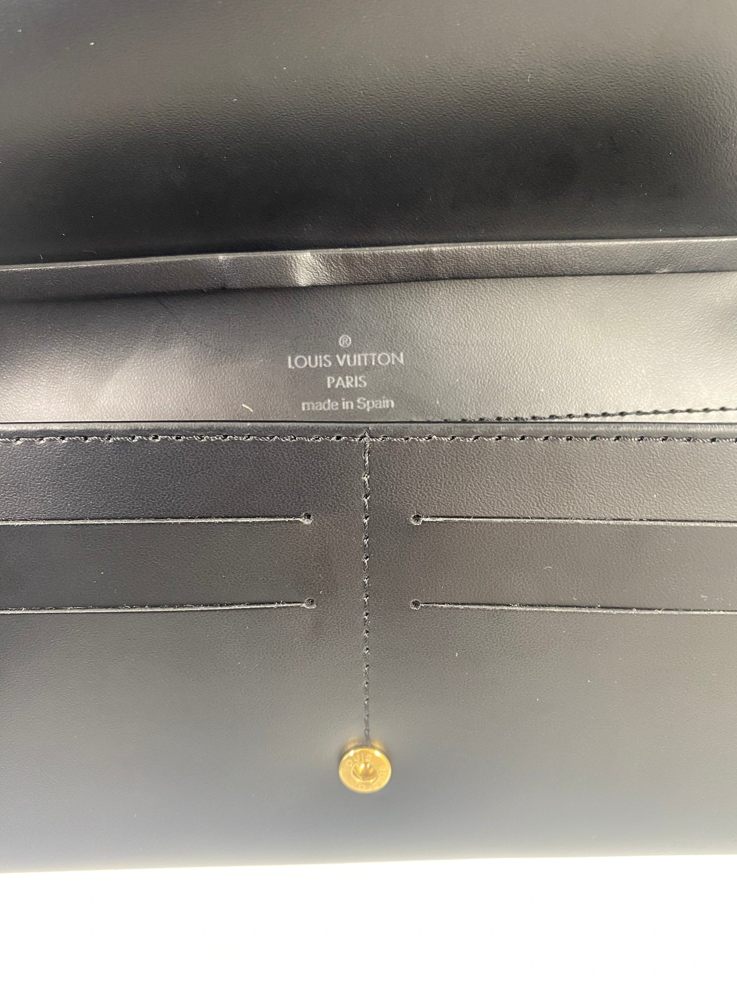 LOUIS VUITTON Clutch Pochette Honfleur Epi noir schwarz