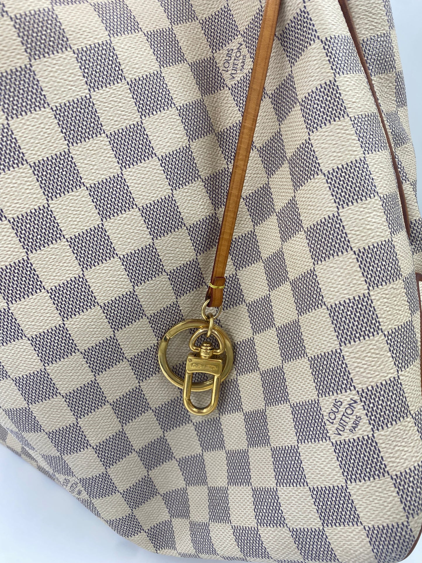 LOUIS VUITTON Delightful MM Damier azur Rose Ballerine