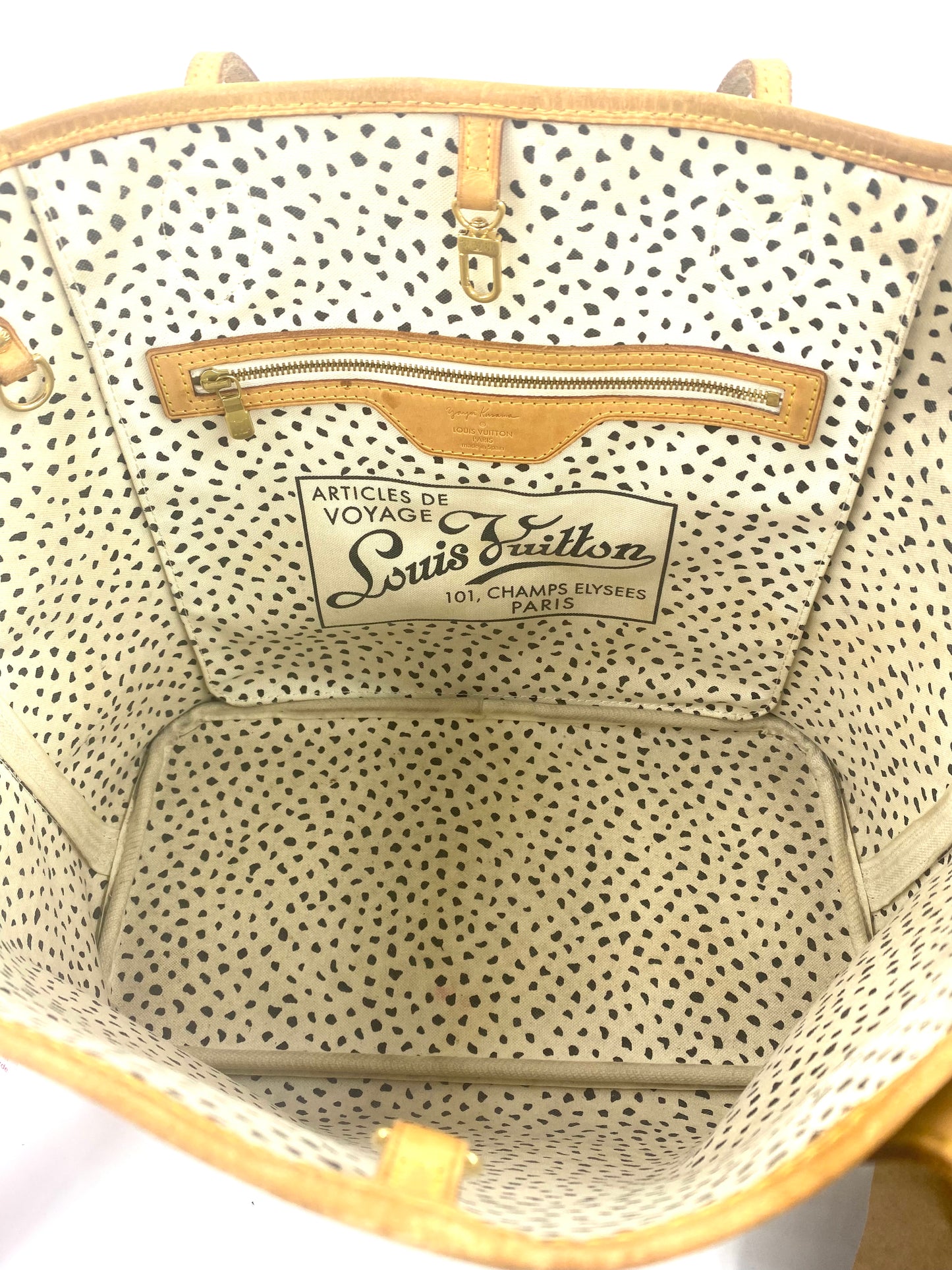 LOUIS VUITTON Shopper Neverfull MM Waves Yayoi Kusama