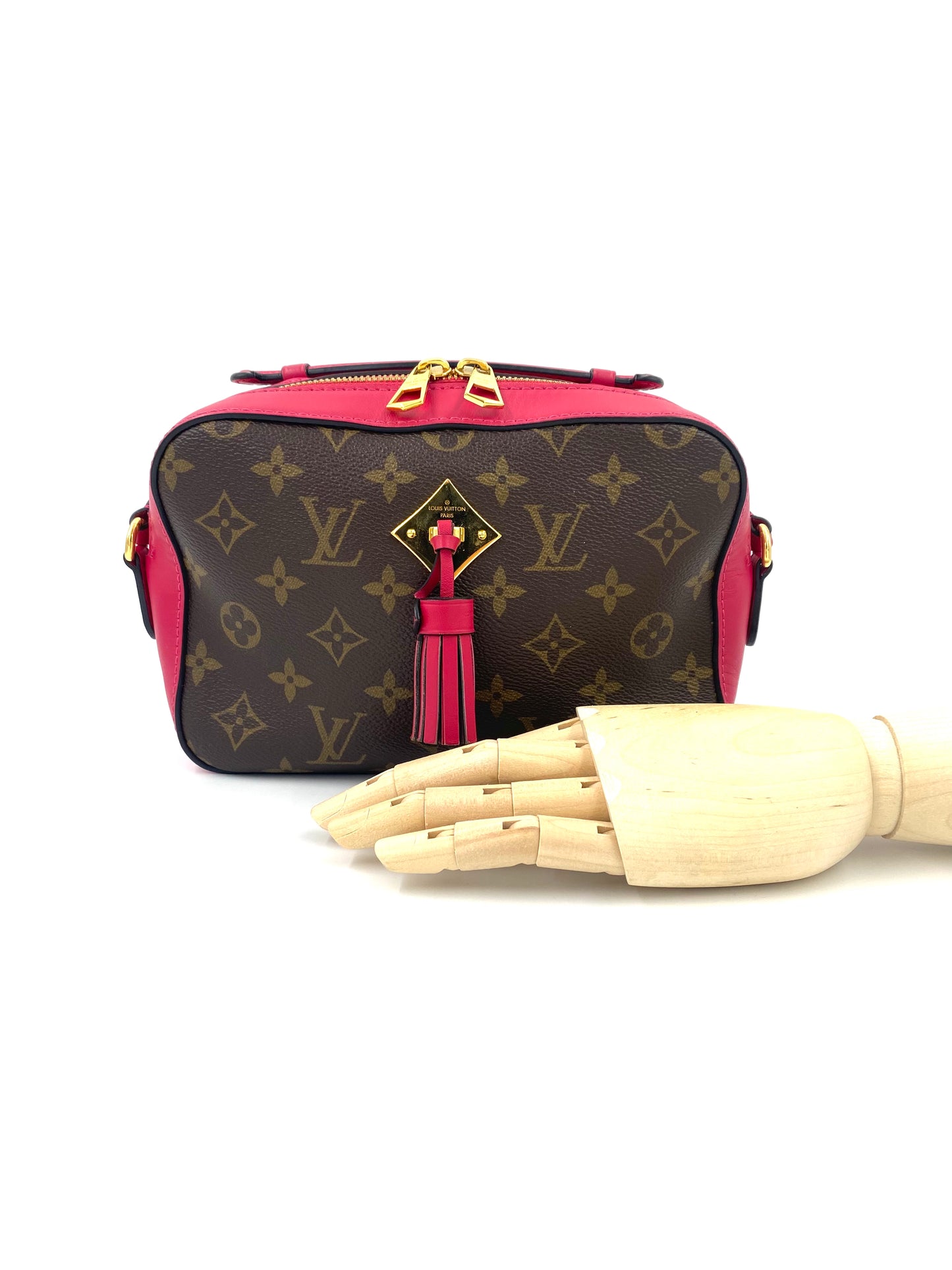 LOUIS VUITTON Saintonge Monogram fuchsia