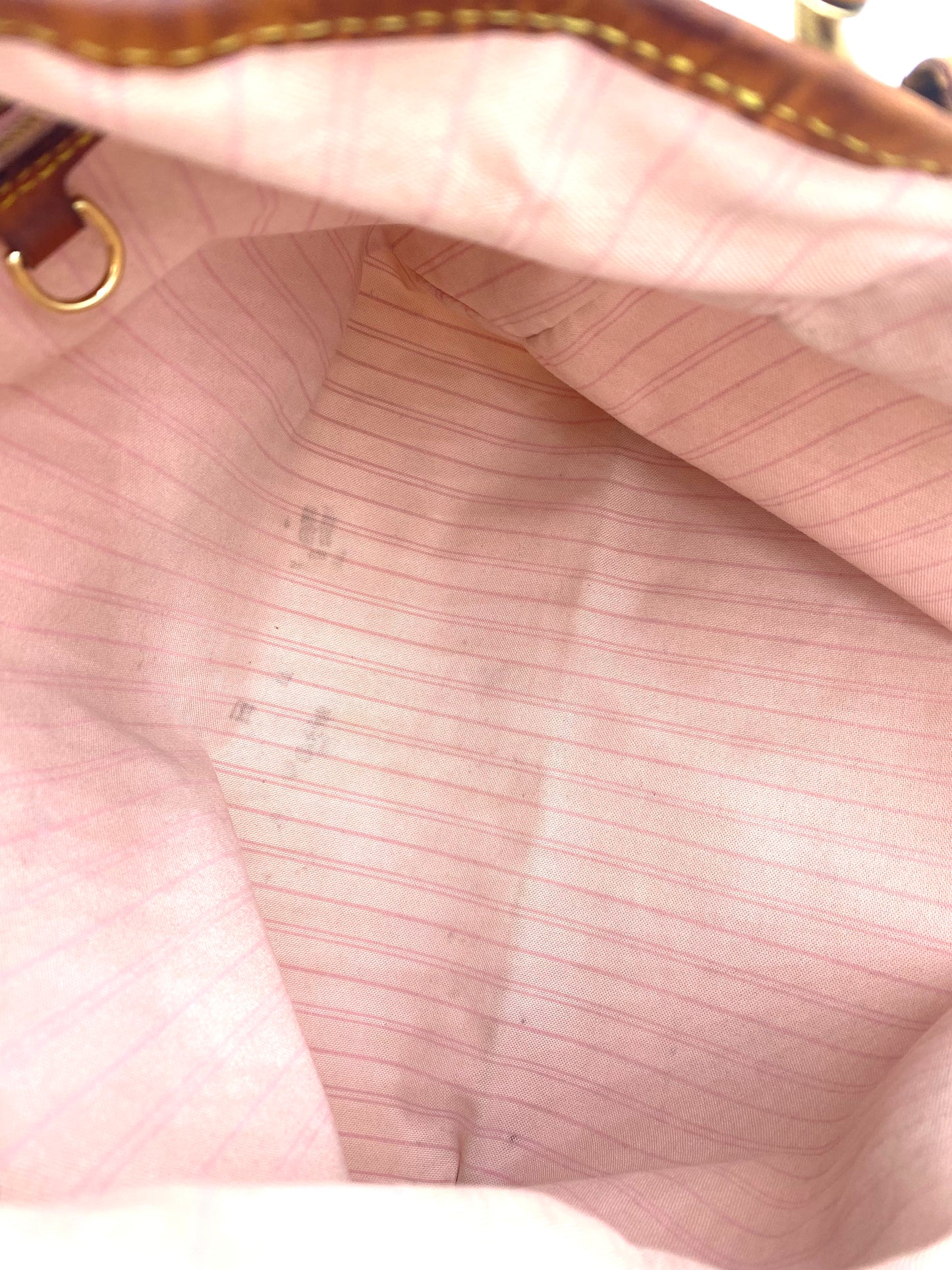 LOUIS VUITTON Delightful MM Damier azur Rose Ballerine