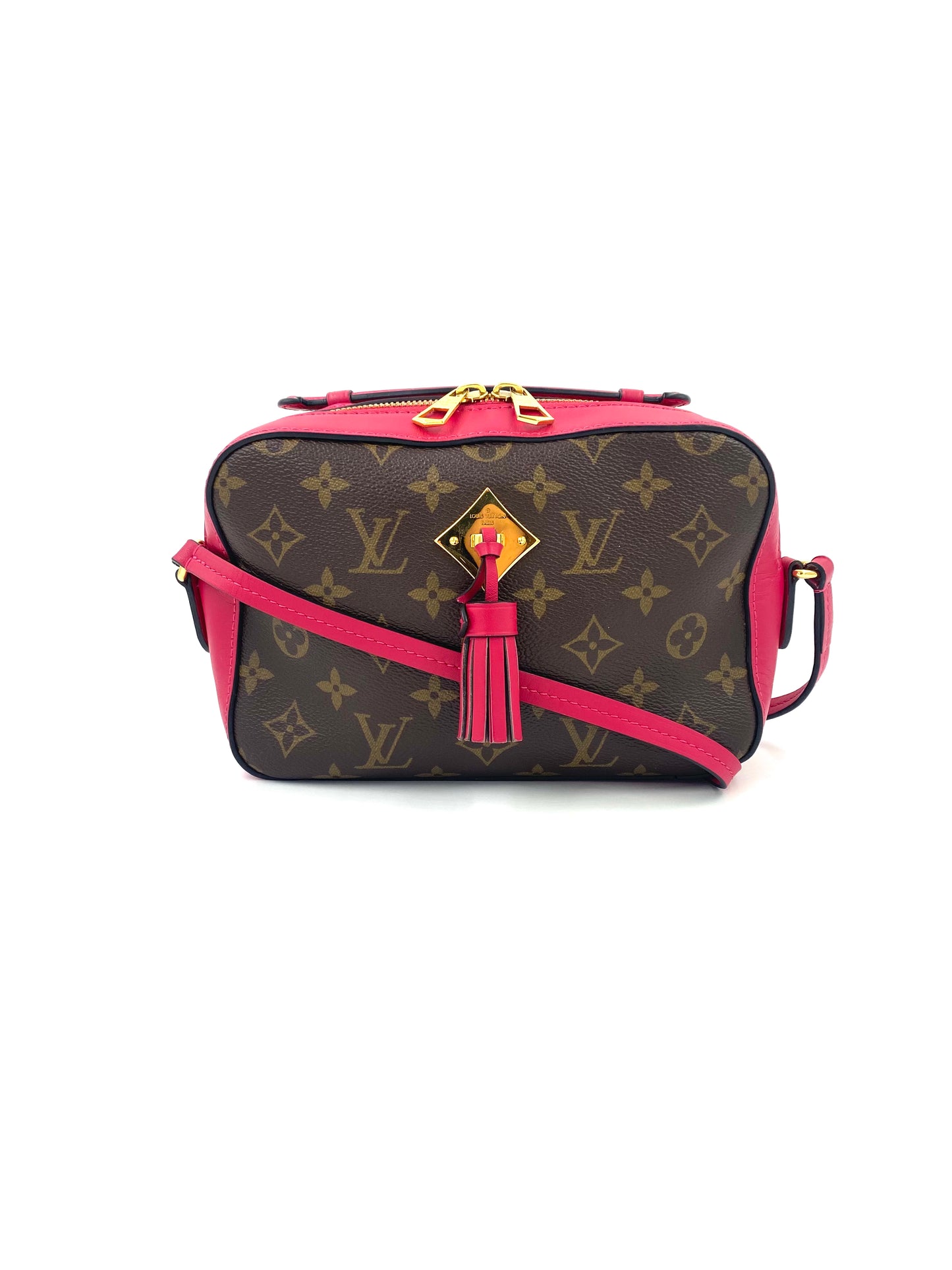LOUIS VUITTON Saintonge Monogram fuchsia