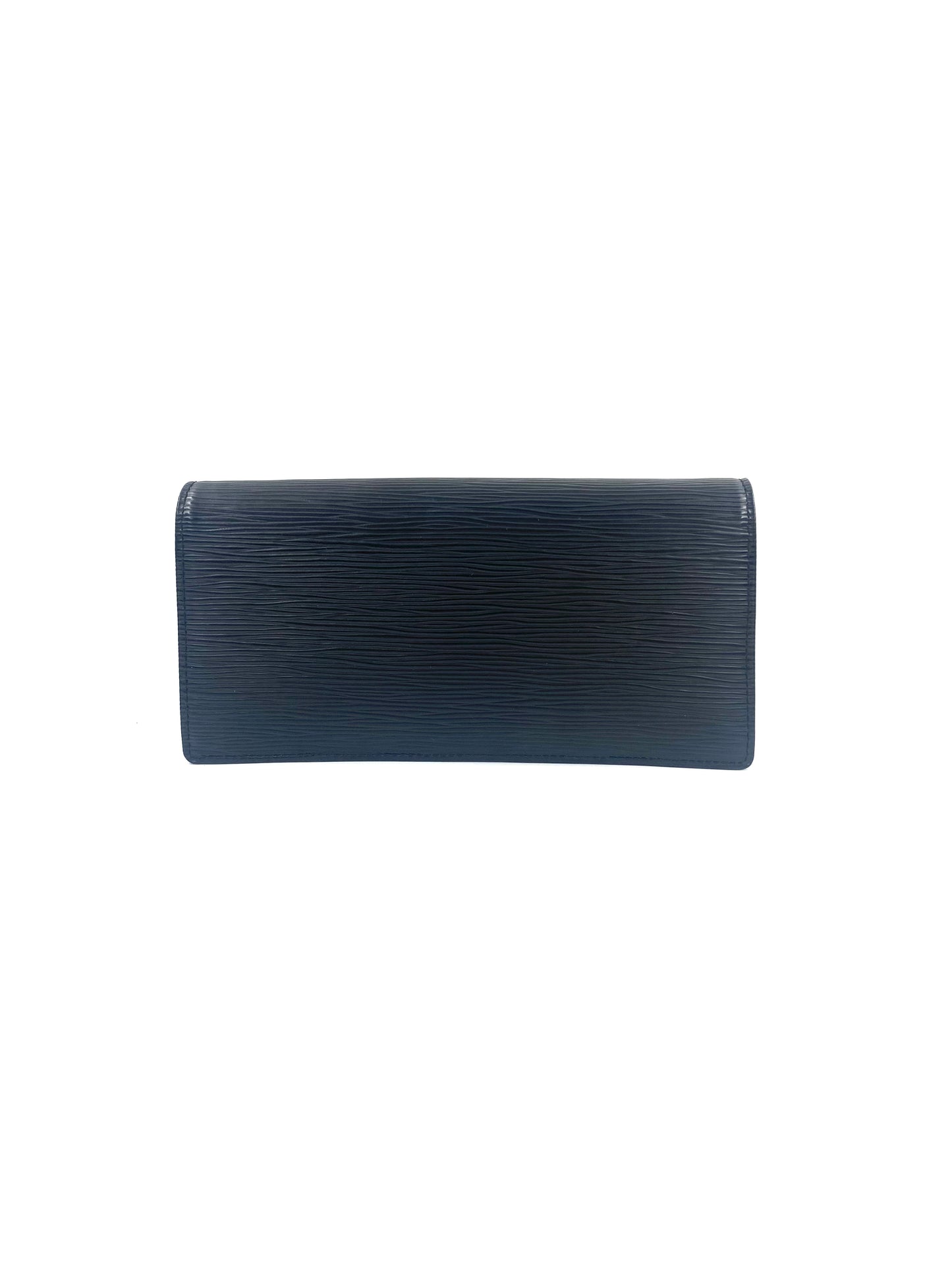 LOUIS VUITTON Clutch Pochette Honfleur Epi noir schwarz
