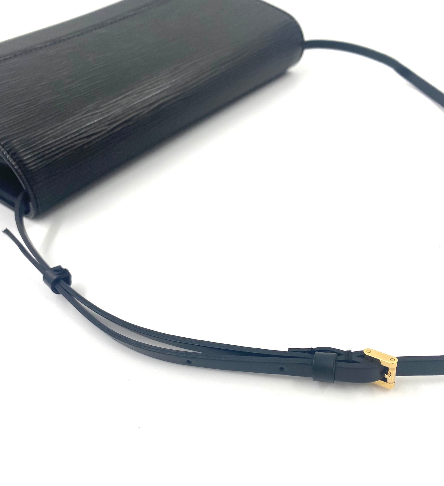 LOUIS VUITTON Clutch Pochette Honfleur Epi noir schwarz