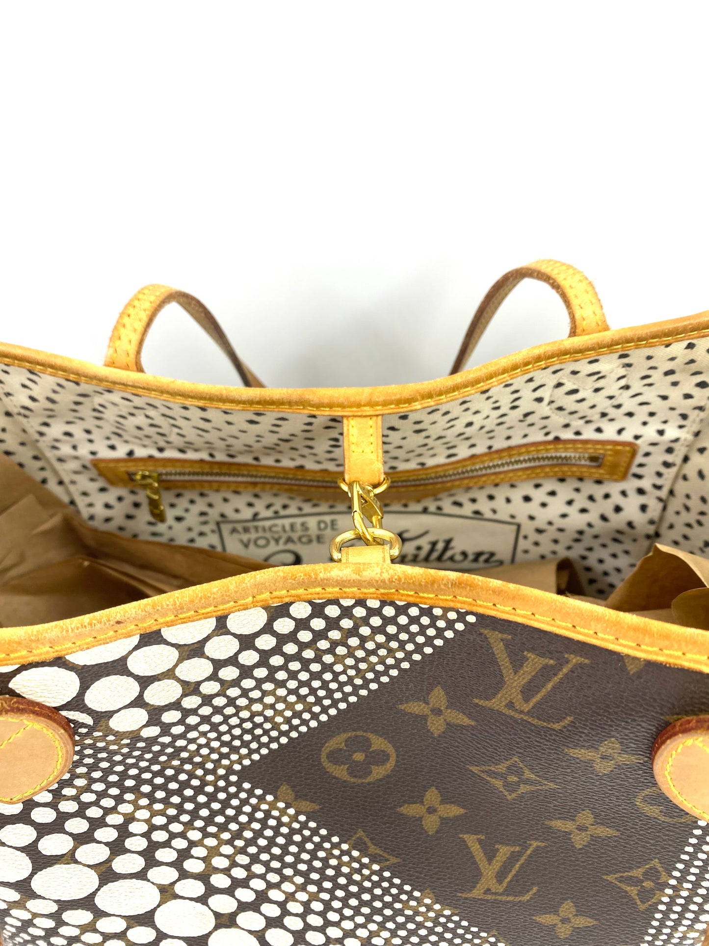 LOUIS VUITTON Shopper Neverfull MM Waves Yayoi Kusama