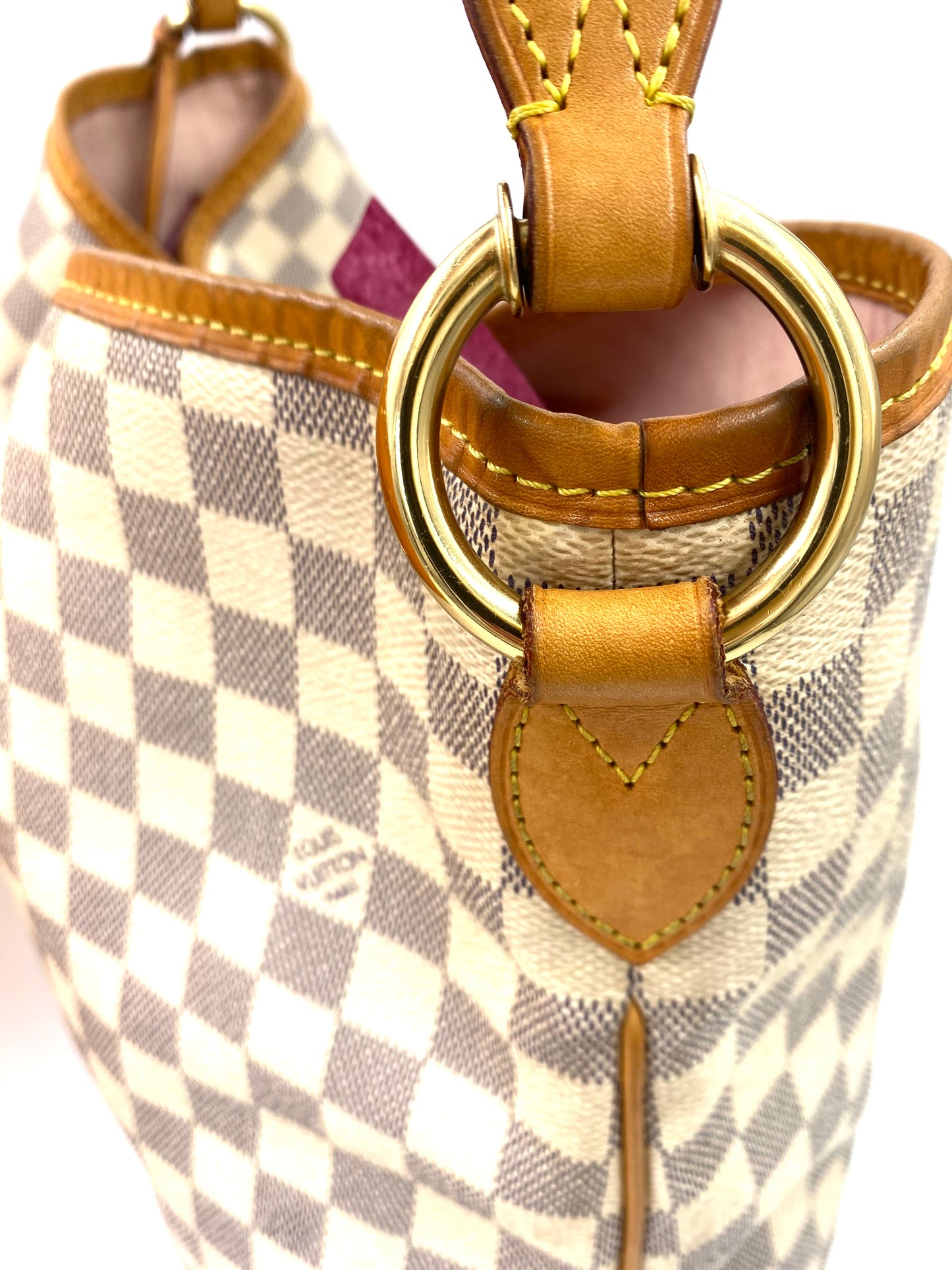 LOUIS VUITTON Delightful MM Damier azur Rose Ballerine