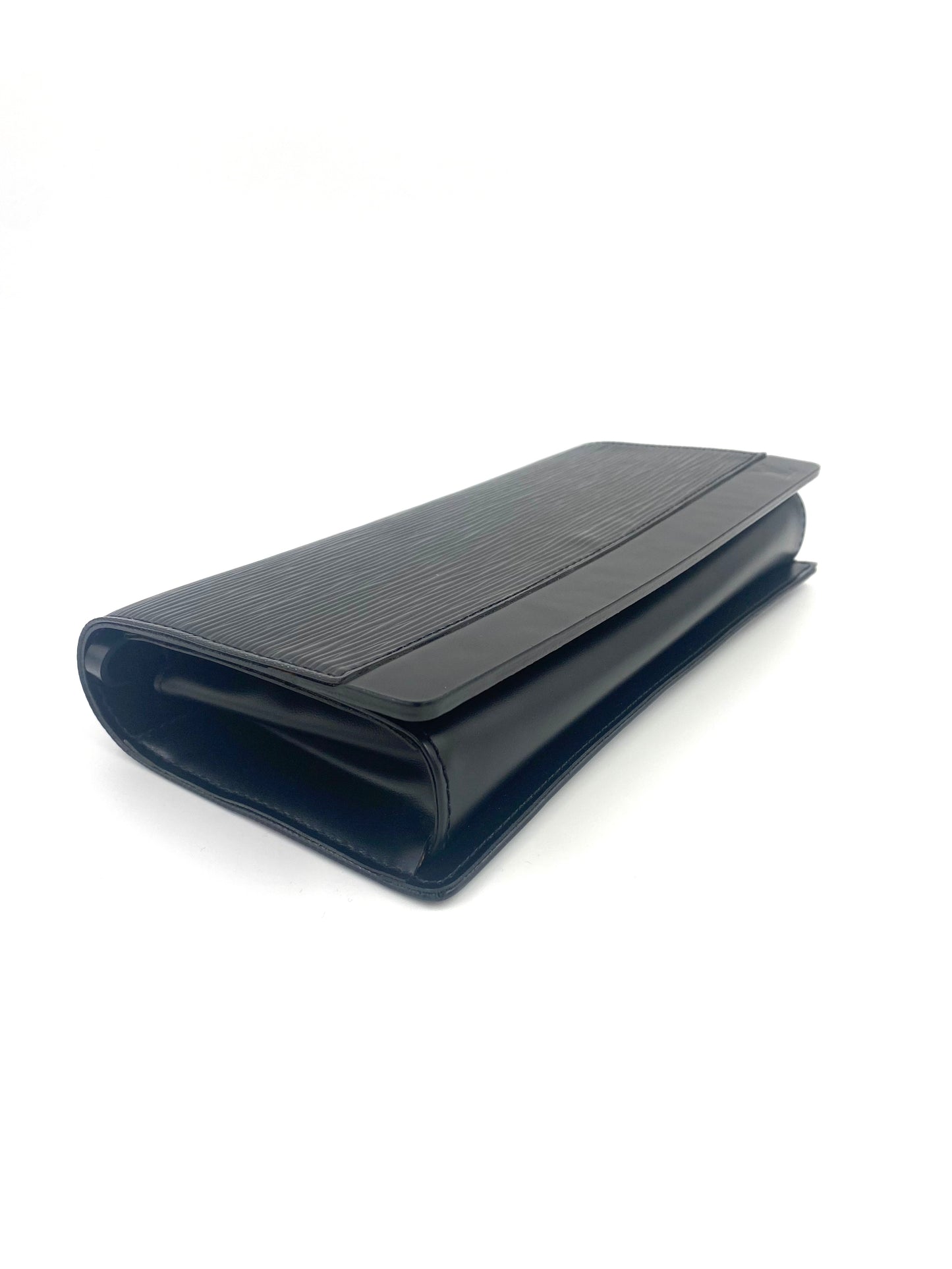 LOUIS VUITTON Clutch Pochette Honfleur Epi noir schwarz