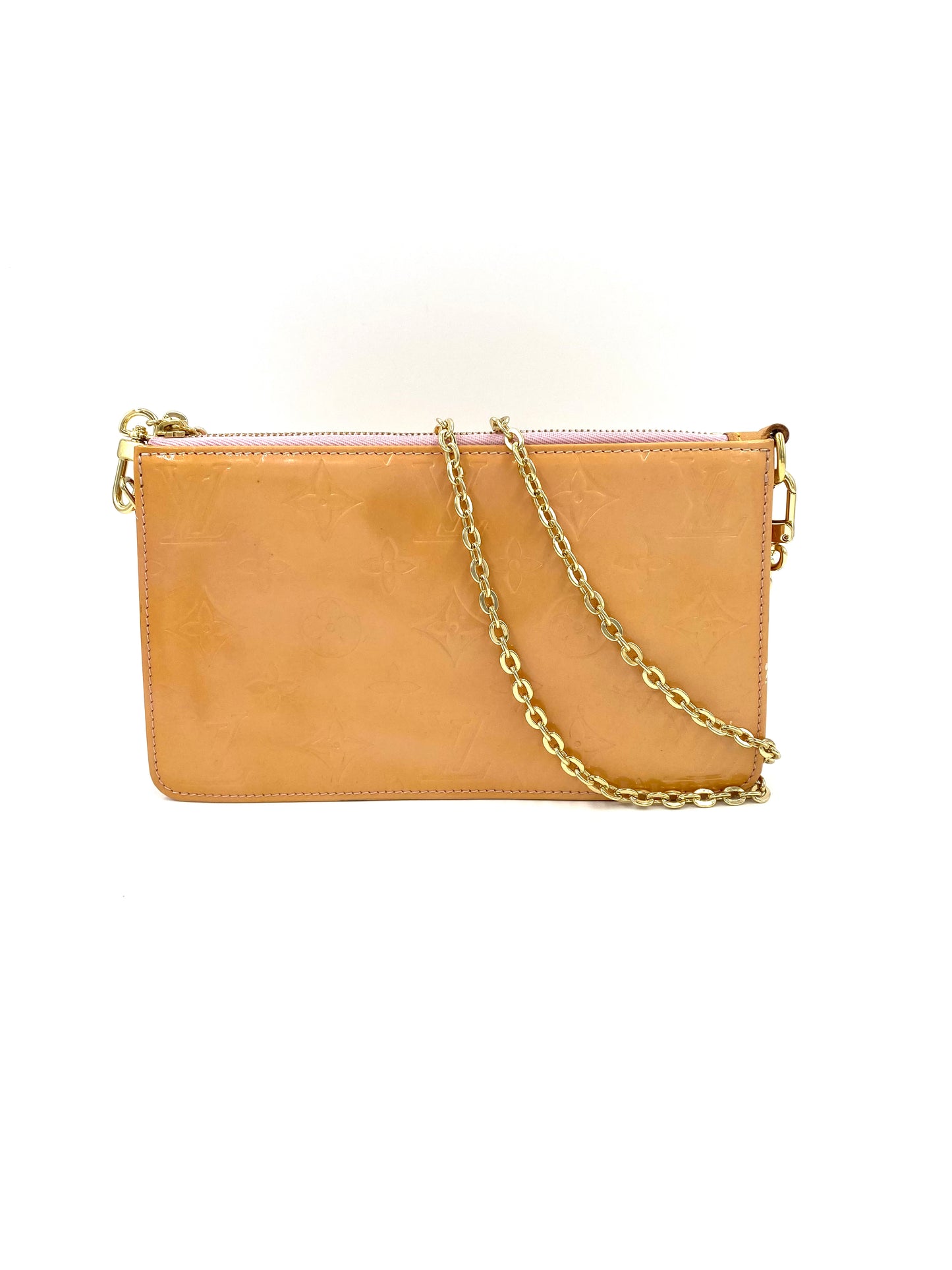 LOUIS VUITTON Pochette Lexington Vernis mit Clutch & Macarons Gold Chain
