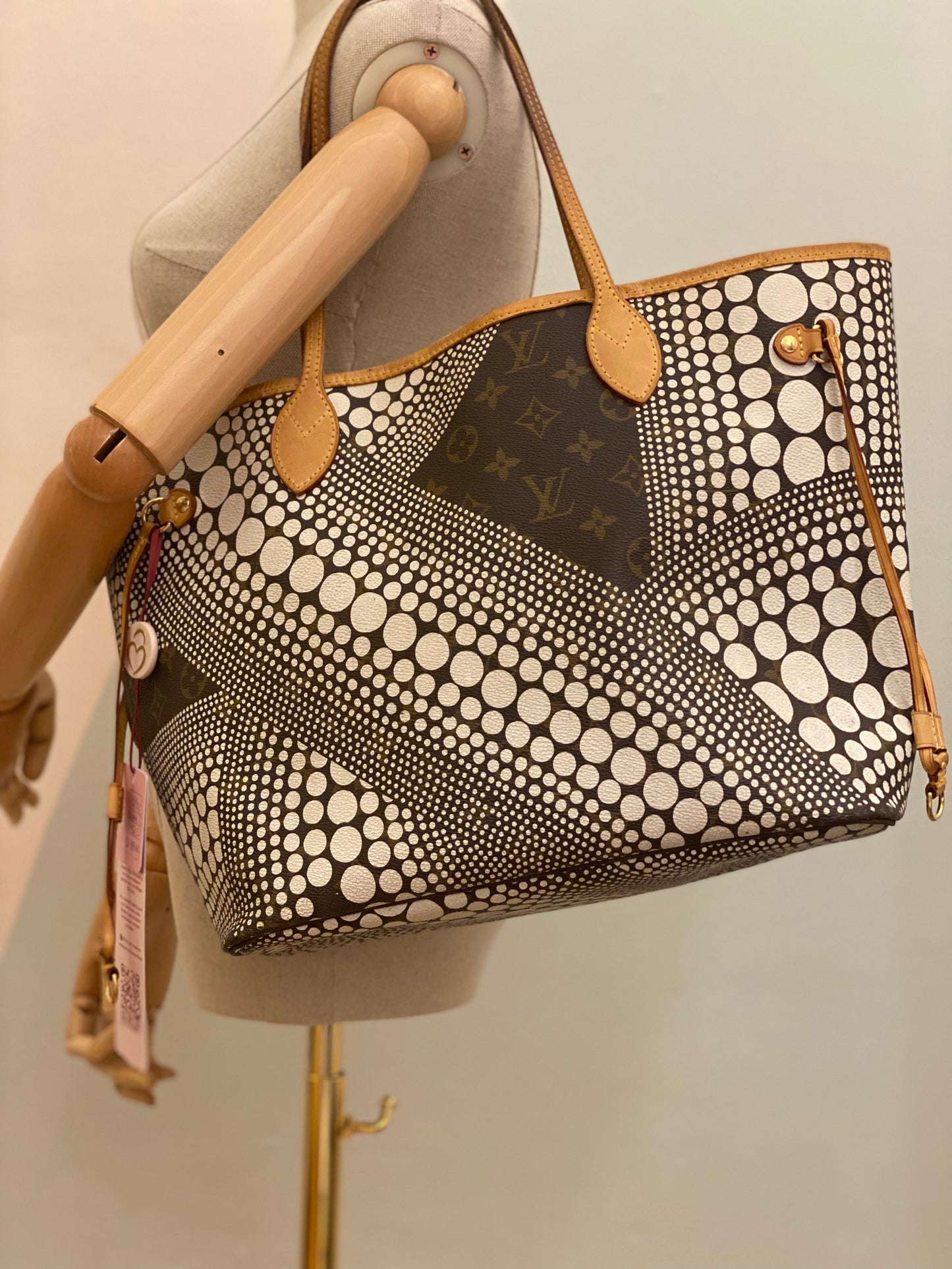LOUIS VUITTON Shopper Neverfull MM Waves Yayoi Kusama