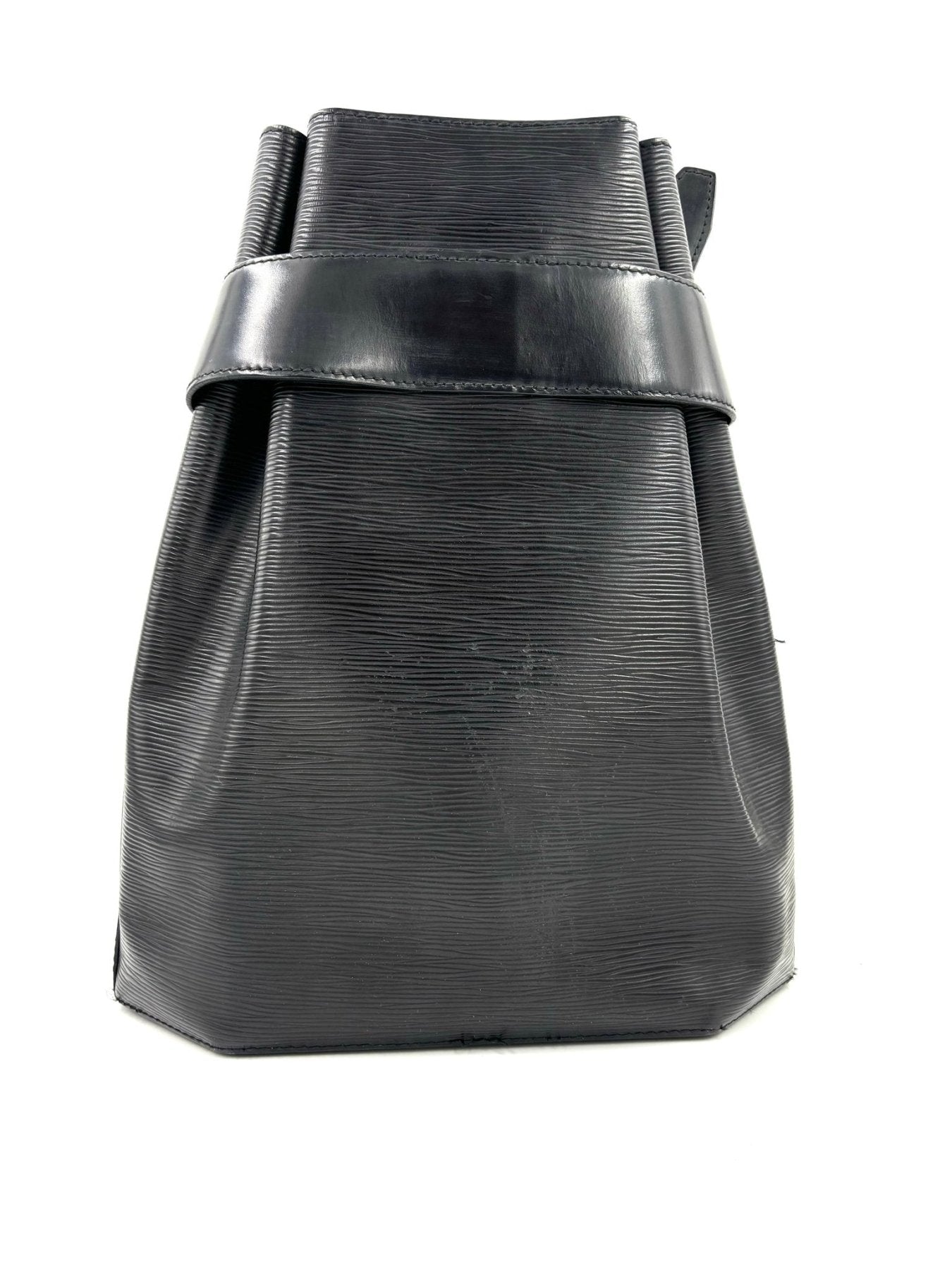 Louis Vuitton Sac D'Paule Epi noir Schultertasche aus schwarzem strukturiertem Epileder mit verstellbarem Riemen und Lederverschluss