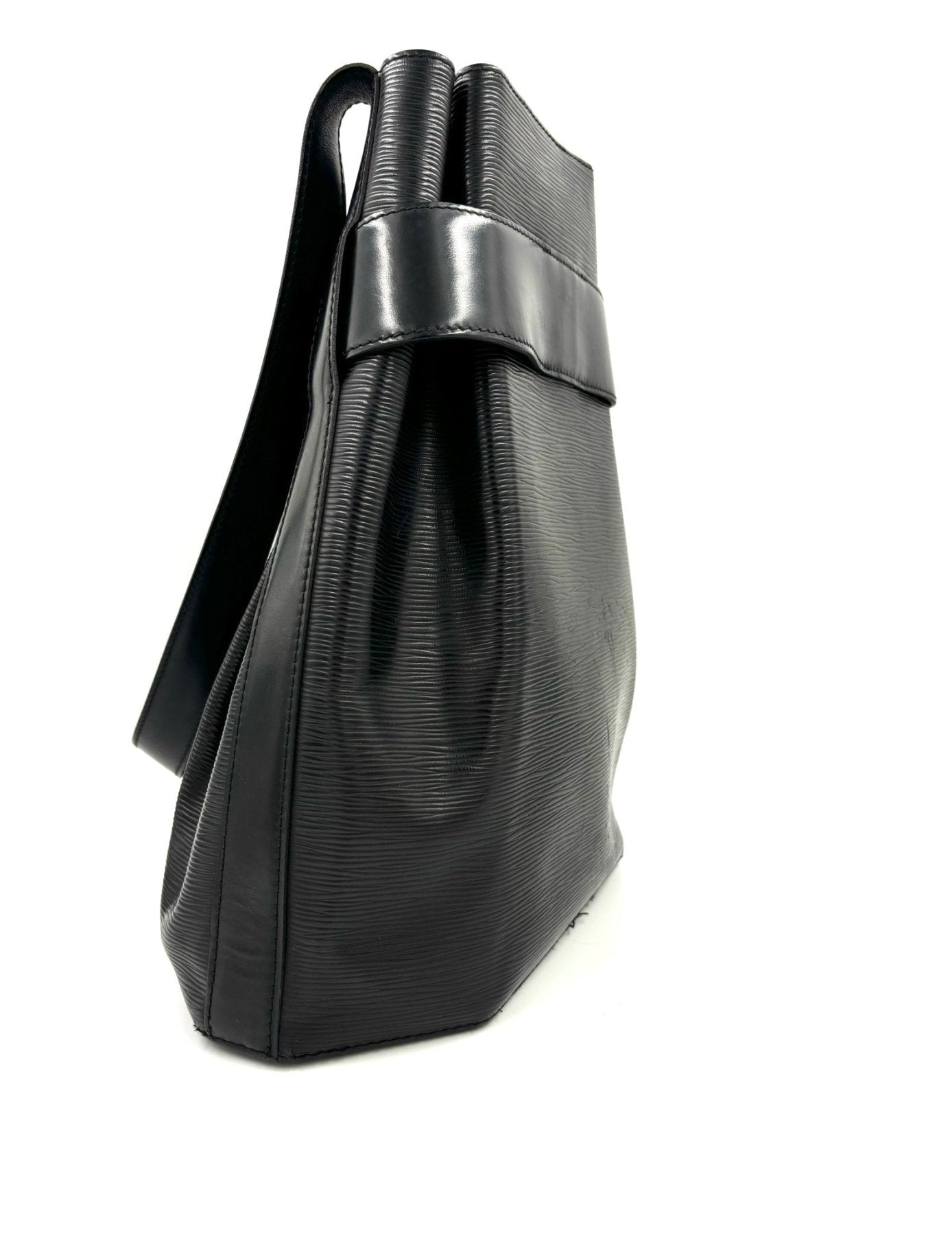 Louis Vuitton Sac D'Paule Epi noir Schultertasche aus schwarzem strukturiertem Epileder mit verstellbarem Riemen