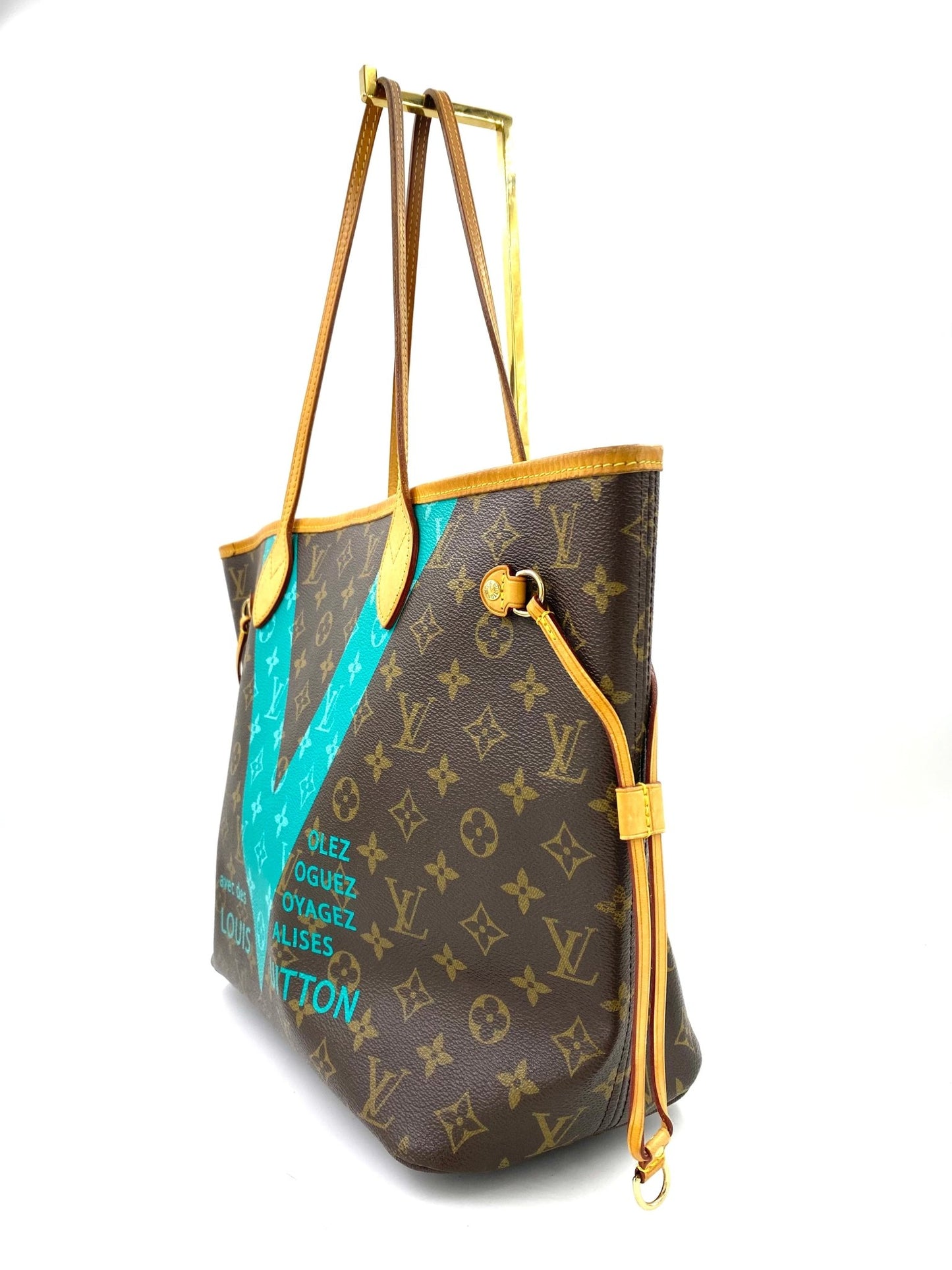 LOUIS VUITTON Neverfull MM Monogram - V Turquoise - Clutch & Macarons - CA1105 - Clutch & Macarons - 