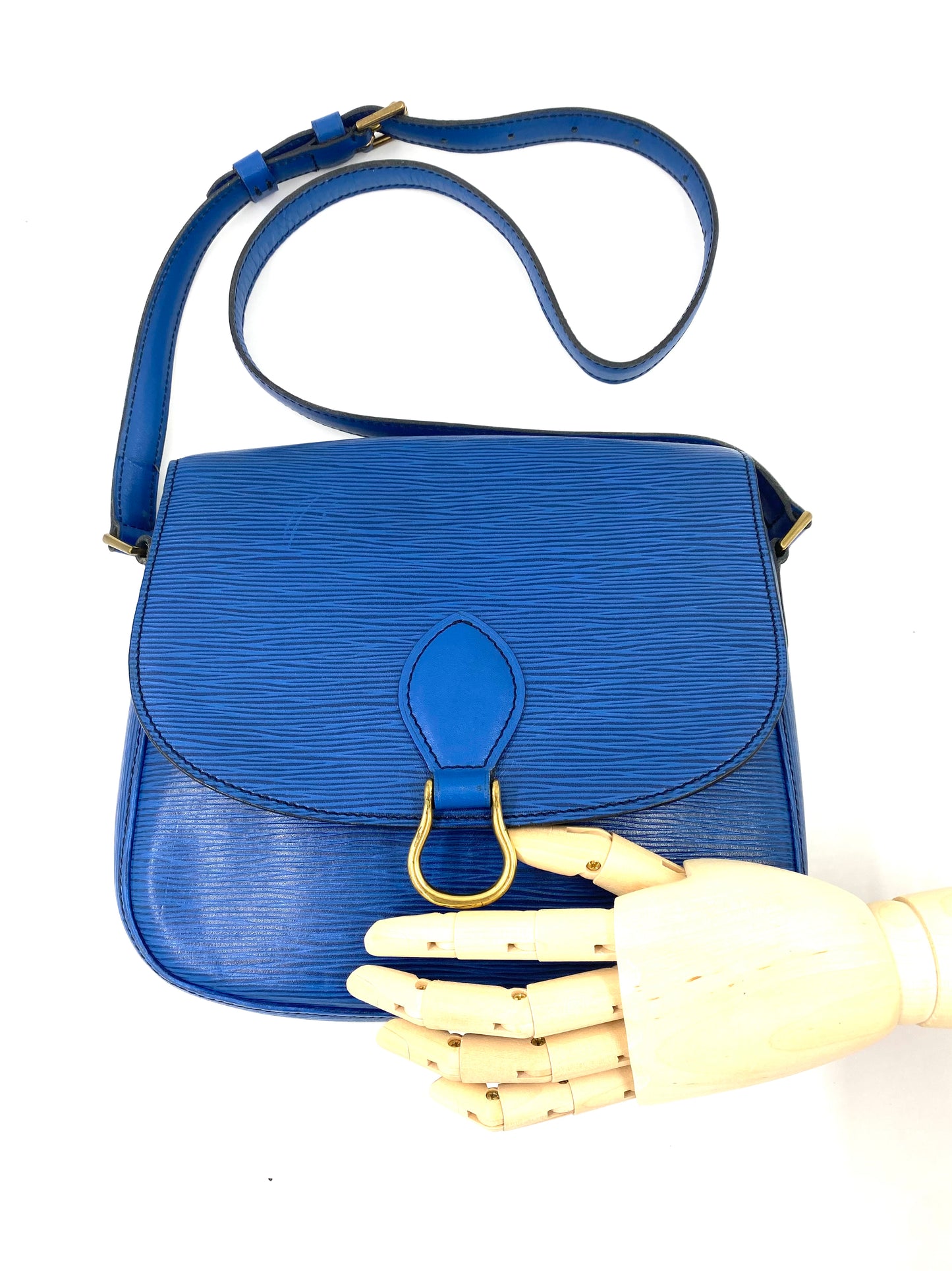 LOUIS VUITTON Saint Cloud GM Epileder blau