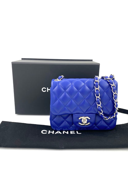 CHANEL Single Flap Bag blau