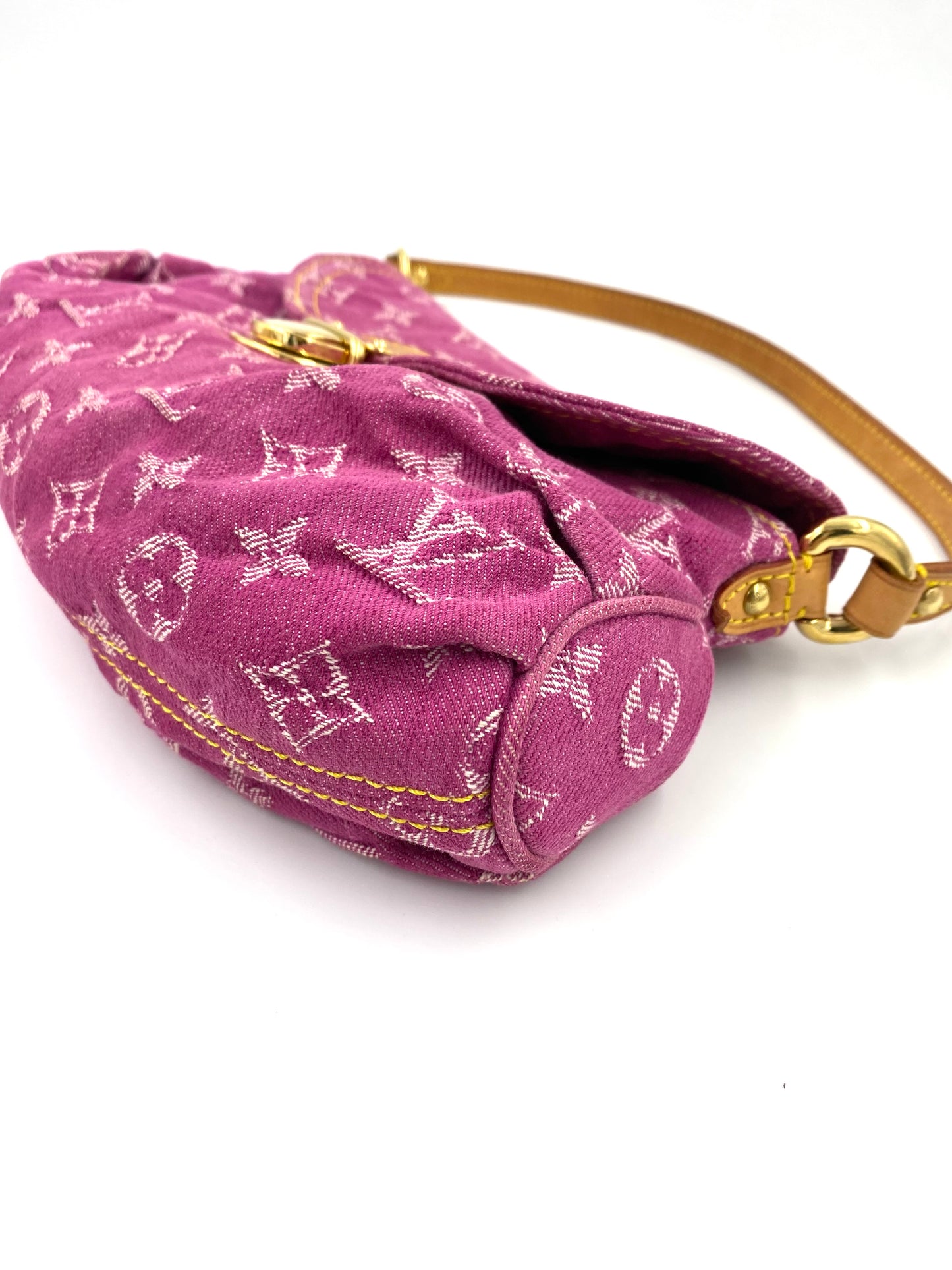 LOUIS VUITTON Mini Pleaty Monogram Denim pink