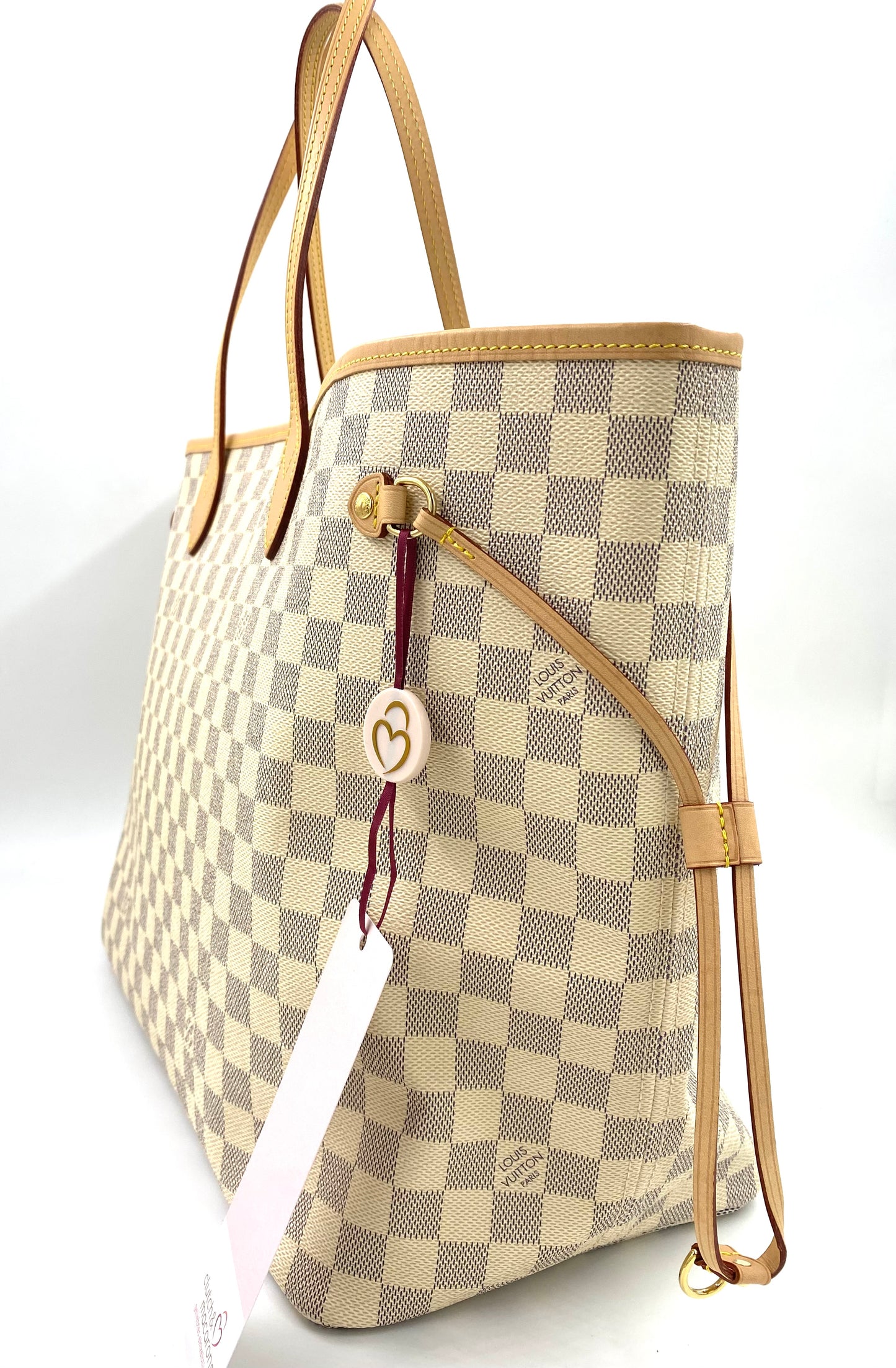 LOUIS VUITTON Neverfull GM Damier azur mit Pochette