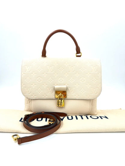 Louis Vuitton Marignan Monogram Empreinte creme