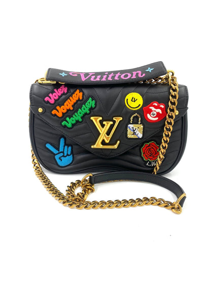 LOUIS VUITTON New Waves Chain Bag 80ies Music Patches PM schwarz - Clutch & Macarons - NZ3168 - Clutch & Macarons - 