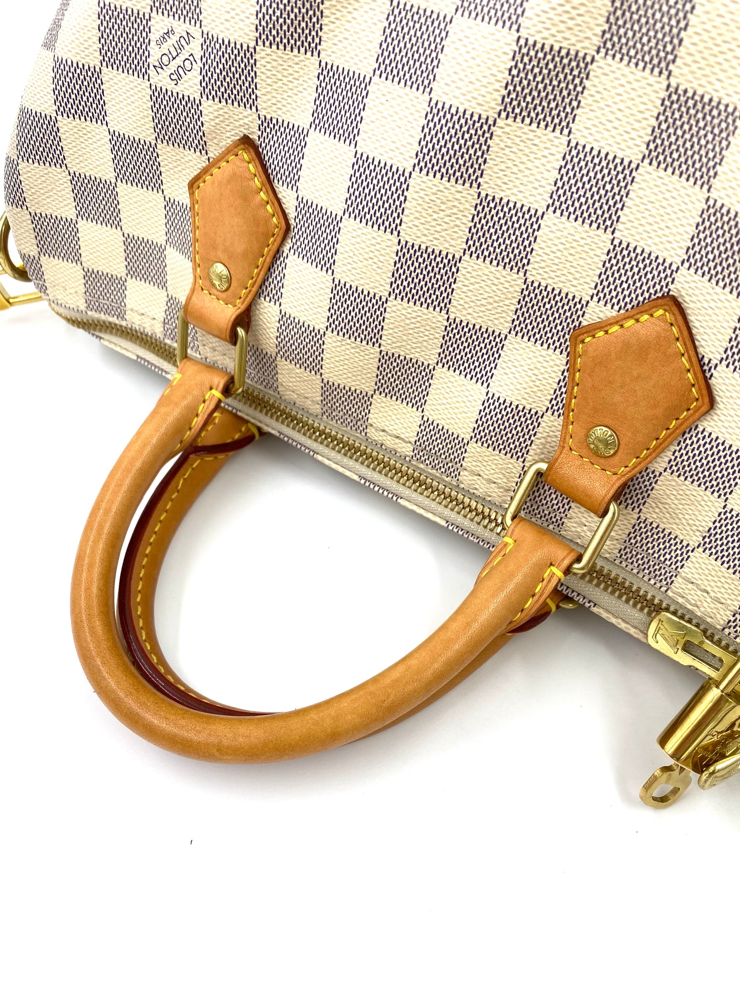 LOUIS VUITTON Speedy 30 Bandouliere Damier azur