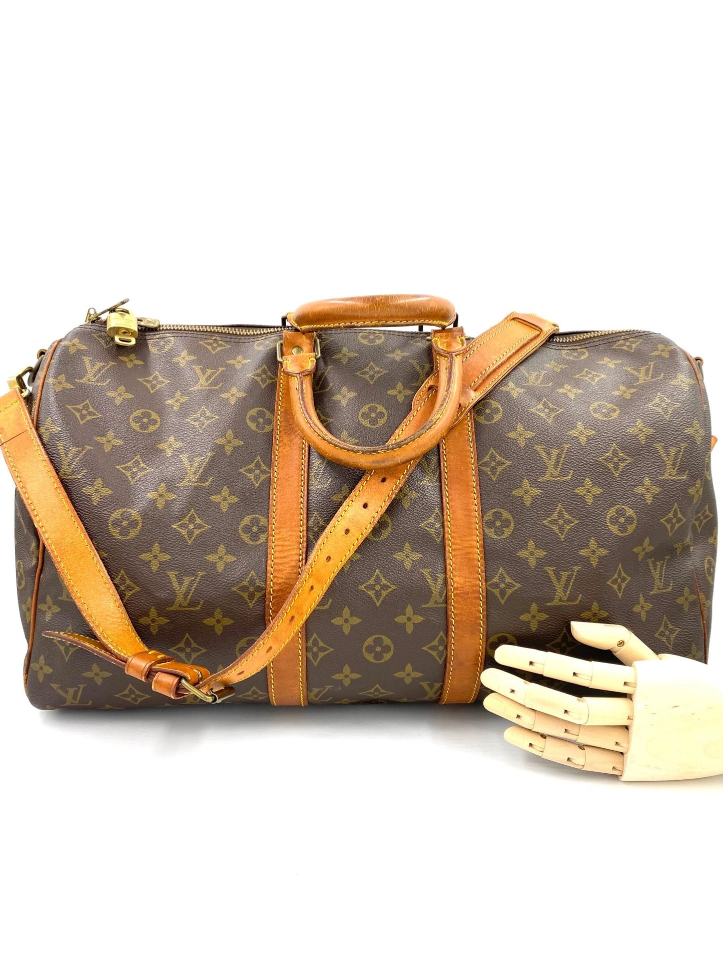 LOUIS VUITTON Keepall Bandouliere 45 Monogram Canvas - Clutch & Macarons - VI882 - Clutch & Macarons - 