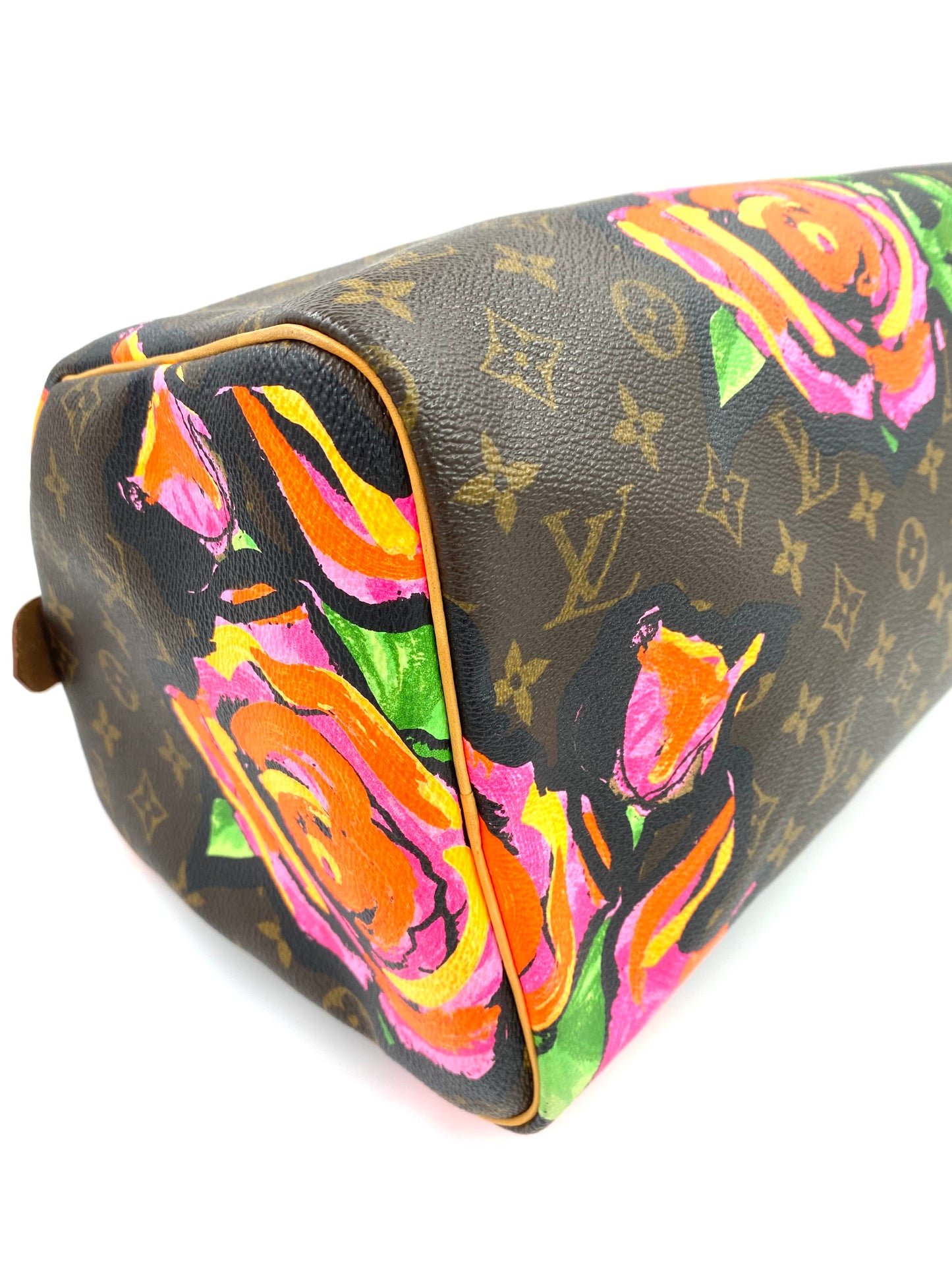 LOUIS VUITTON Speedy 30 Monogram Roses Stephen Sprouse Limited
