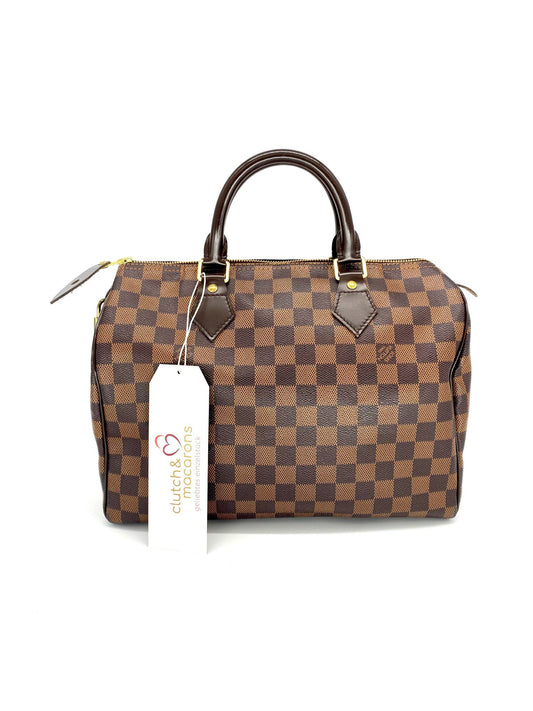 LOUIS VUITTON Speedy 30 Damier ebene - Clutch & Macarons - TR3162 - Clutch & Macarons - 