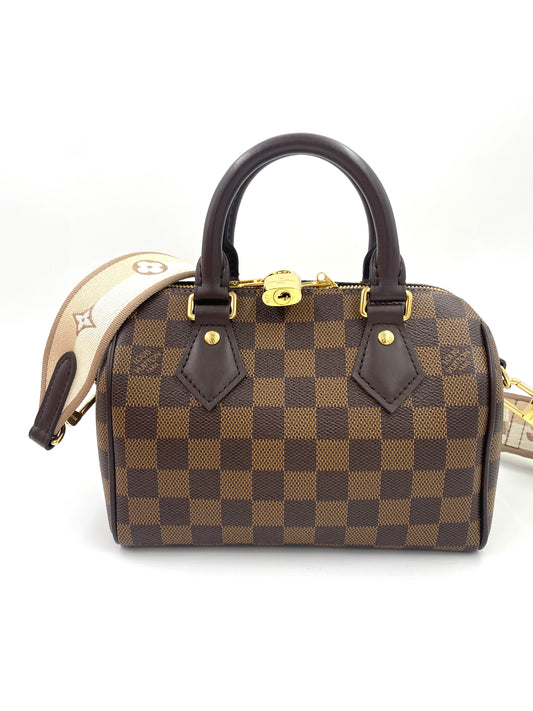 LOUIS VUITTON Speedy Bandouliere 20 Damier ebene