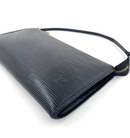 LOUIS VUITTON Clutch Pochette Epi noir schwarz