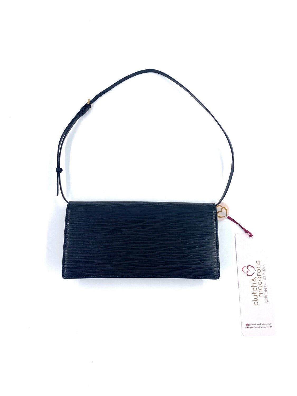 LOUIS VUITTON Clutch Pochette Honfleur Epi noir schwarz - Clutch & Macarons - CA0065 - Clutch & Macarons - 