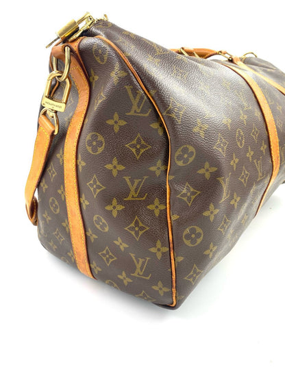 LOUIS VUITTON Reisetasche Keepall 50 Bandouliere Monogram Canvas - Clutch & Macarons - MB0974 - Clutch & Macarons - 