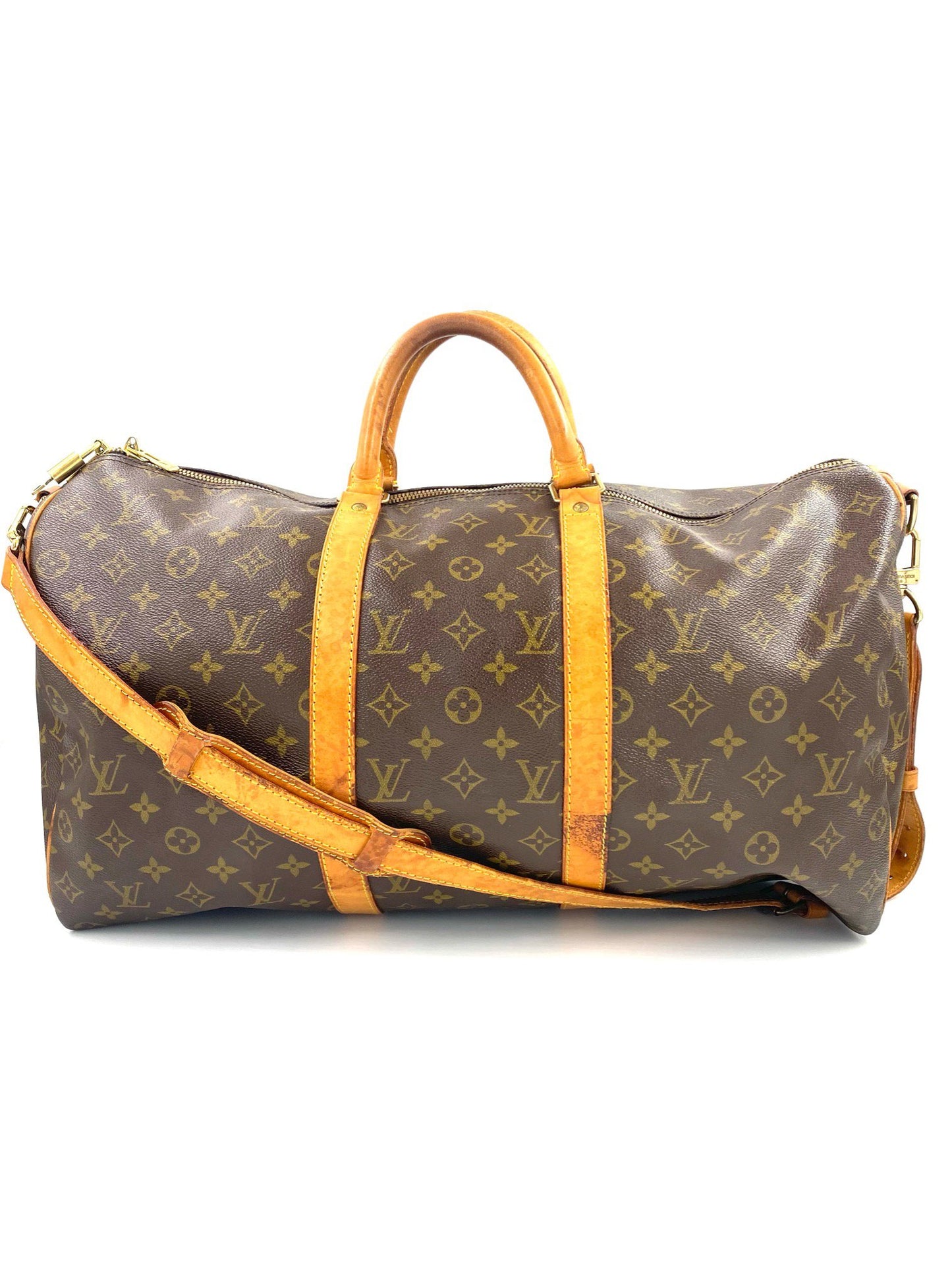 LOUIS VUITTON Reisetasche Keepall 50 Bandouliere Monogram Canvas - Clutch & Macarons - MB0974 - Clutch & Macarons - 