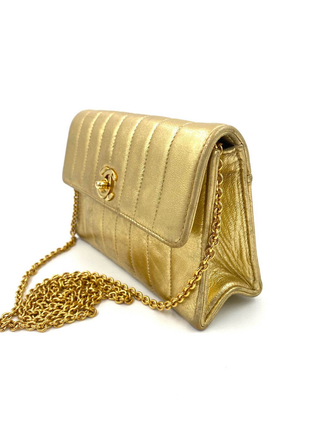 CHANEL Clutch Mademoiselle gold