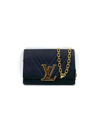 LOUIS VUITTON Pochette Louise schwarz