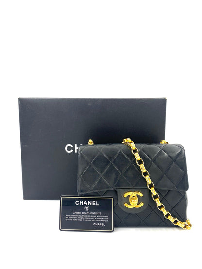 CHANEL Mini Square Bijoux schwarz / gold - Clutch & Macarons - 1464795 - Clutch & Macarons - 