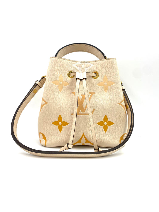 LOUIS VUITTON Neo Noe BB Monogram Empreinte creme safran