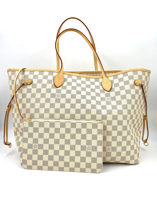 LOUIS VUITTON Neverfull GM Damier azur mit Pochette - Clutch & Macarons - Chip - Clutch & Macarons - 