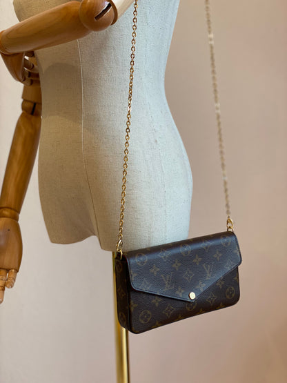 LOUIS VUITTON Pochette Felicie Monogram Canvas