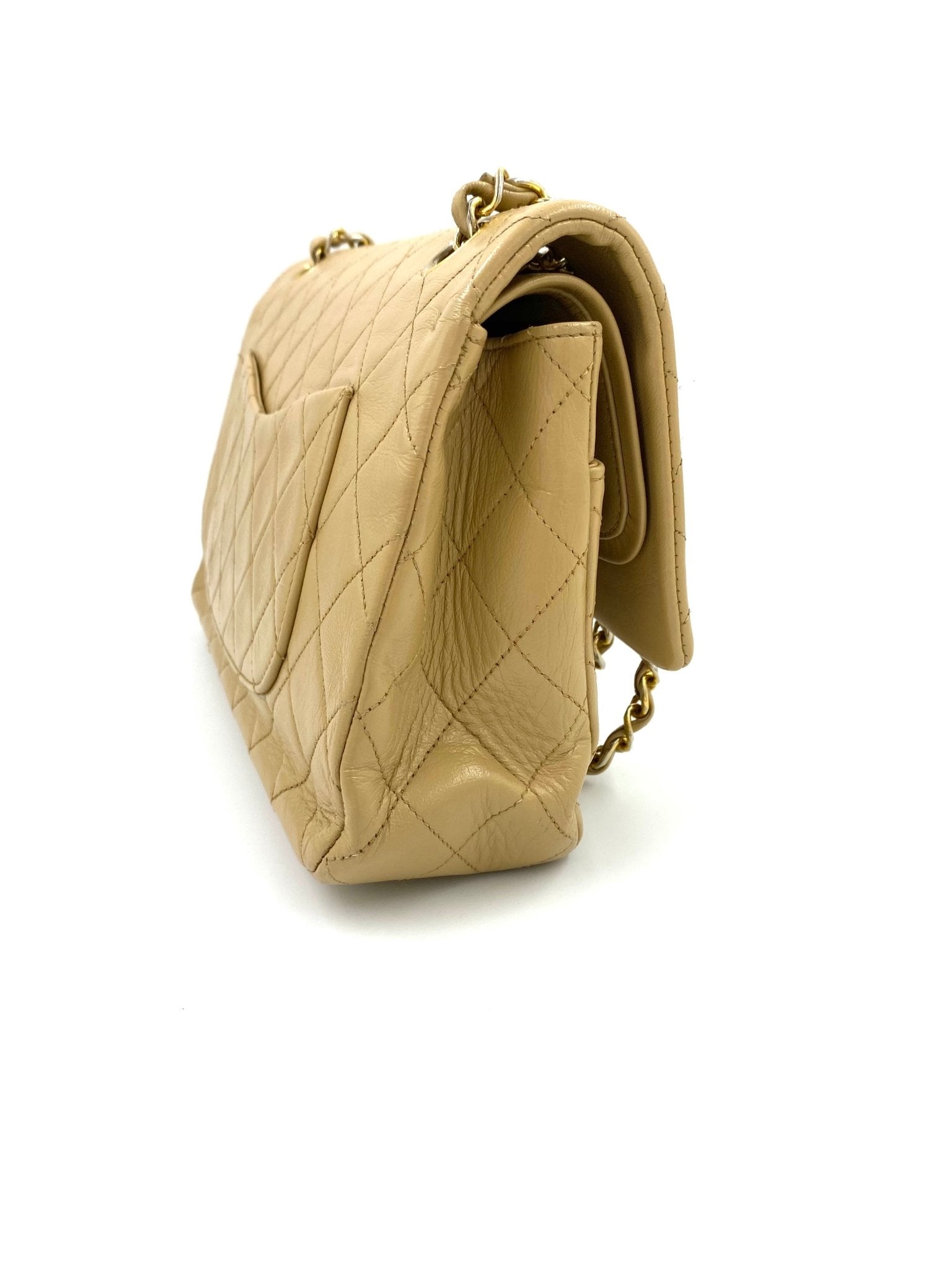 CHANEL Double Flap Bag medium beige Lammleder - Clutch & Macarons - 1480531 - Clutch & Macarons - 