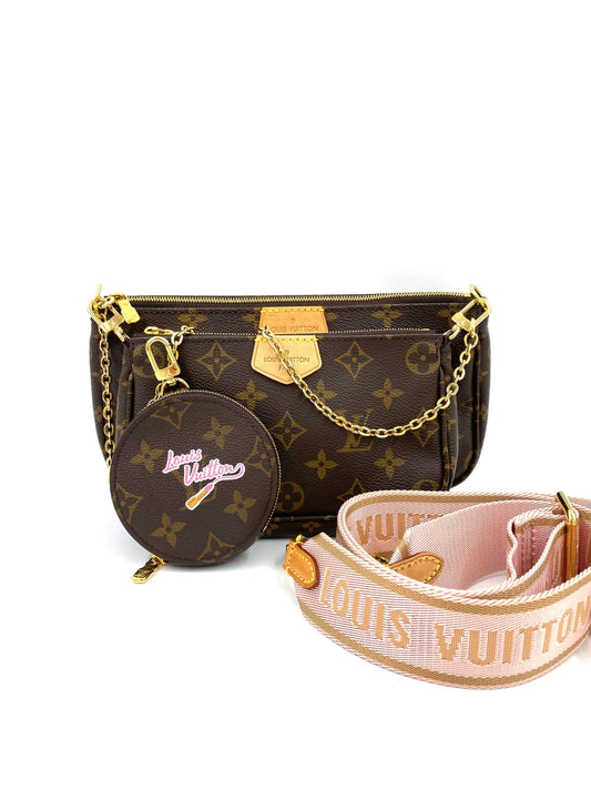 LOUIS VUITTON Multi Pochette Monogram Canvas Rosè - Clutch & Macarons - Chip - Clutch & Macarons - 