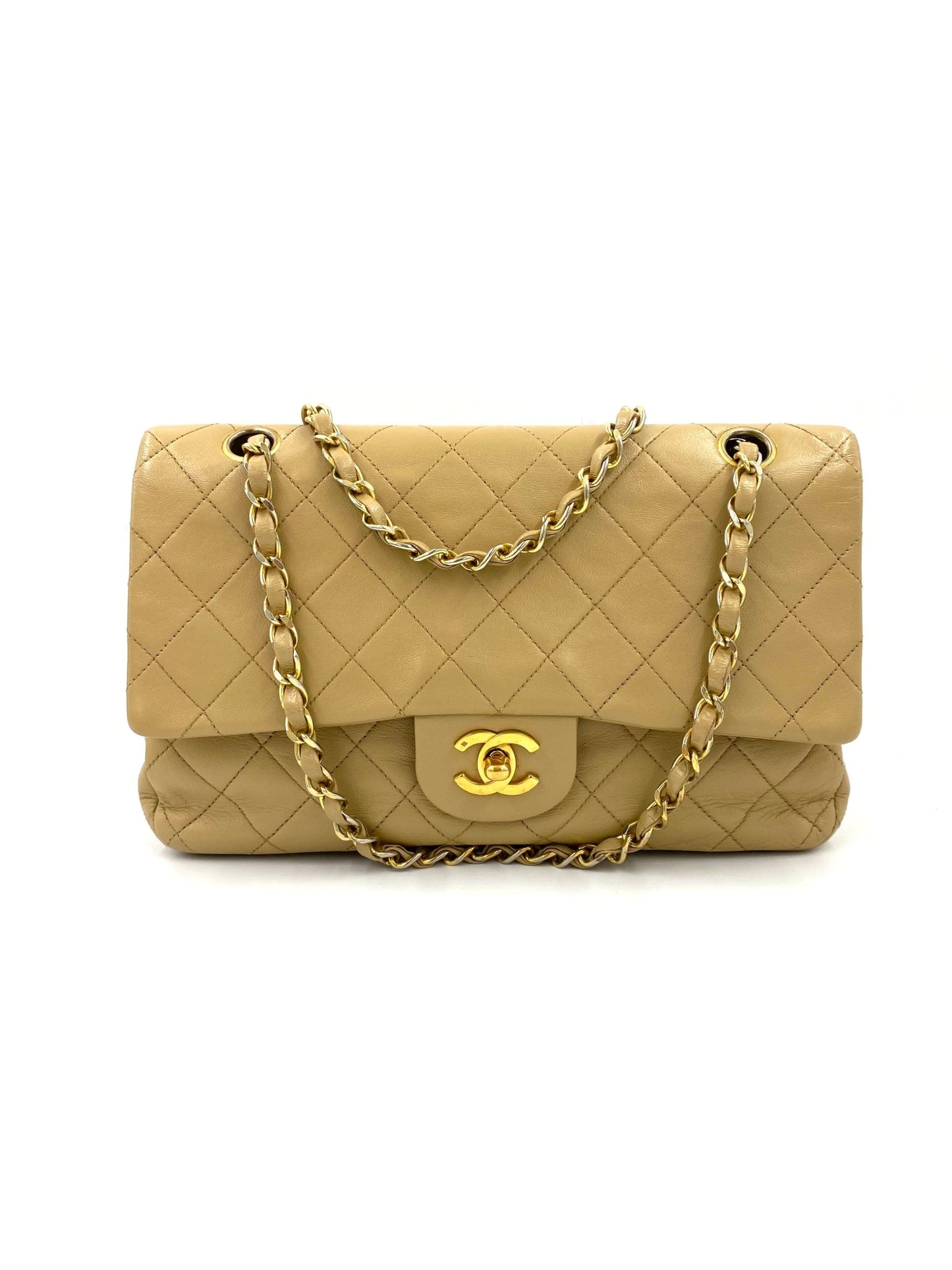 CHANEL Double Flap Bag medium beige Lammleder - Clutch & Macarons - 1480531 - Clutch & Macarons - 