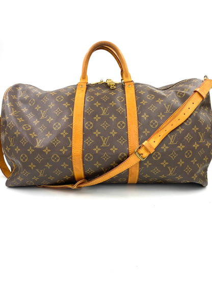 LOUIS VUITTON Vintage Keepall Bandouliere 55 Monogram Canvas