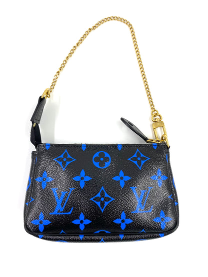 LOUIS VUITTON Mini Pochette Accessoires Monogram Bleu Digit