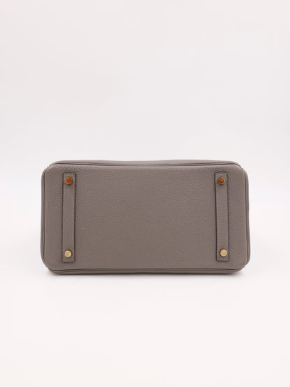 HERMÈS Birkin 30 Togo Etain PBH