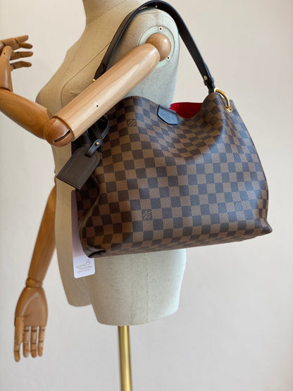 LOUIS VUITTON Graceful PM Damier ebene - Clutch & Macarons - MI0270 & Chip - Clutch & Macarons - 