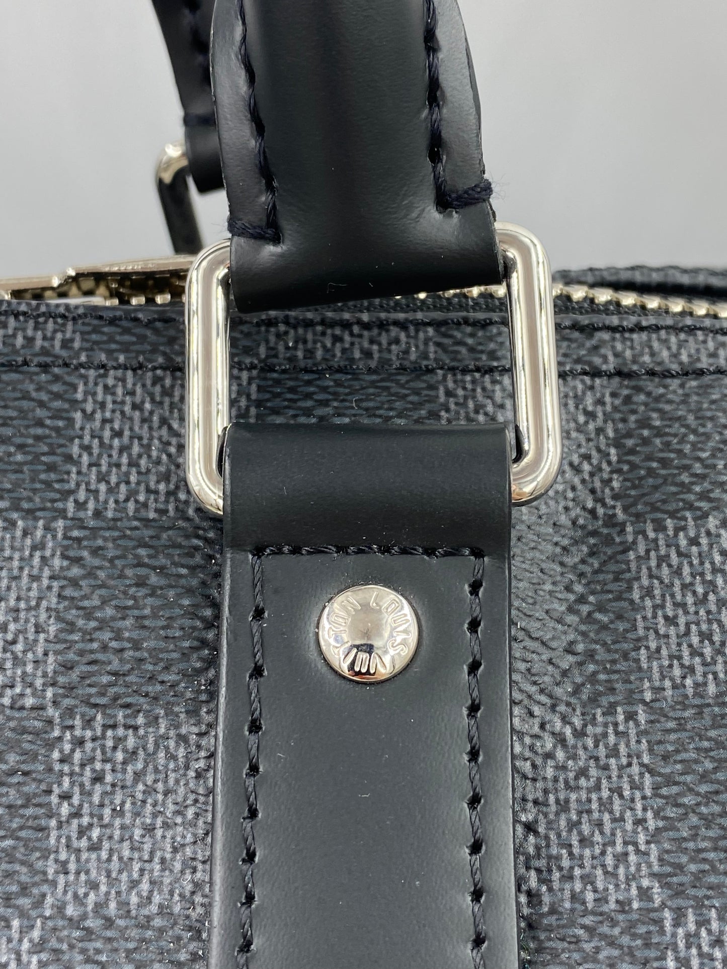 Louis vuitton keepall bandoulière 55 graphite damier graphite sale