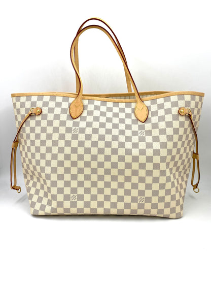 LOUIS VUITTON Neverfull GM Damier azur mit Pochette