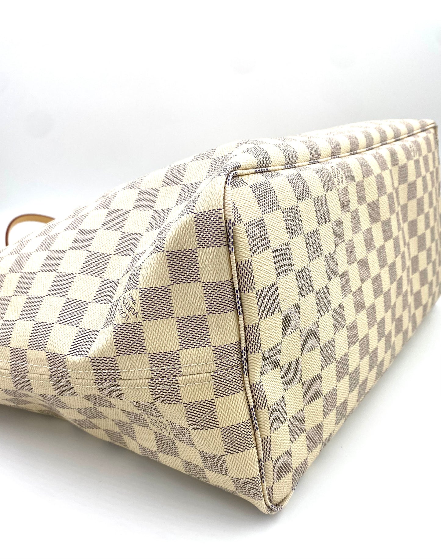 LOUIS VUITTON Neverfull GM Damier azur mit Pochette